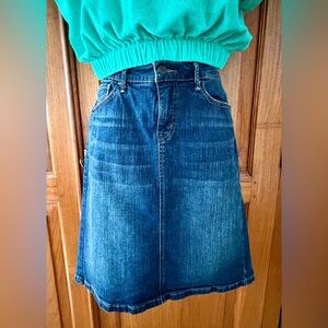 Levi's 512 Perfectly Slimming Blue Denim Skirt
